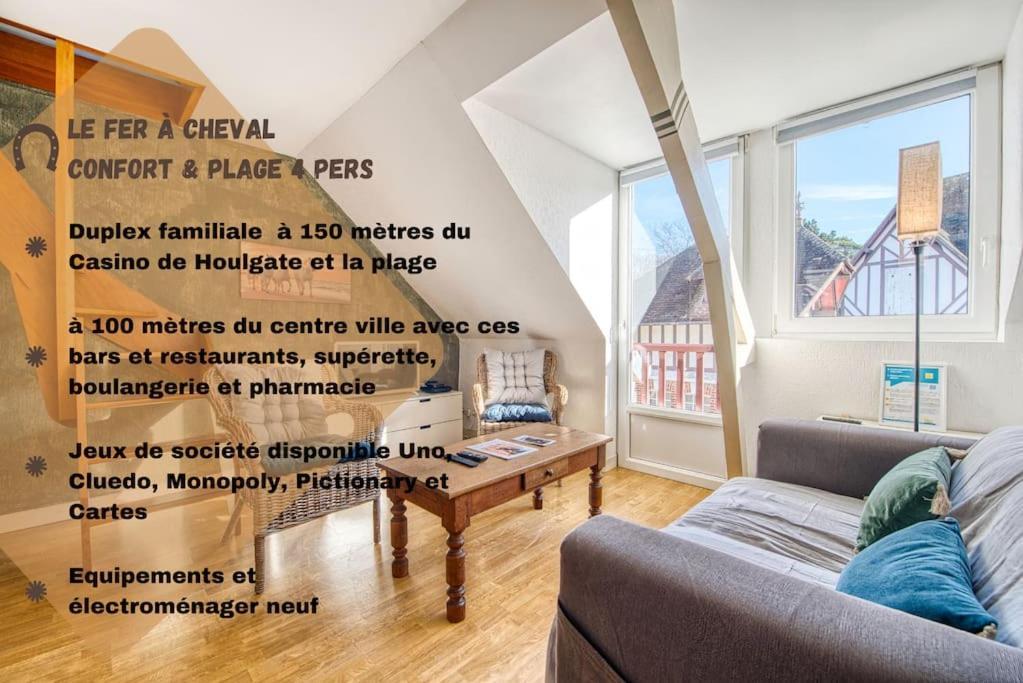 Le Fer A Cheval 4 Pers. Confort Plage Houlgate Dış mekan fotoğraf